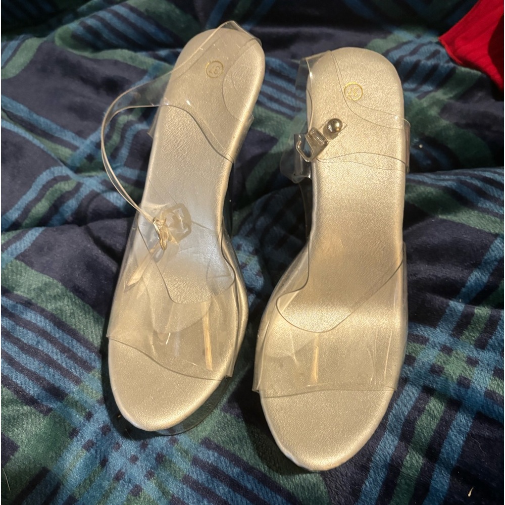 Clear wedge high heels - Picture 2 of 2